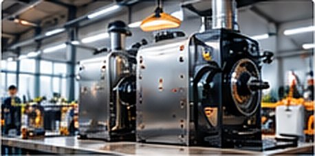 Industrial equipment on a factory floor